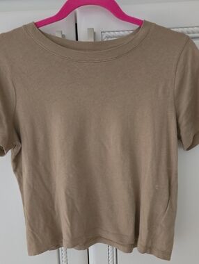 Madewell Taupe Short-Sleeve Crewneck Tee